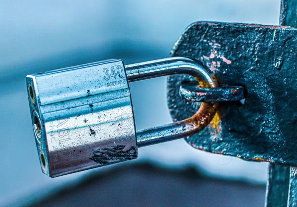 Data privacy padlock concept